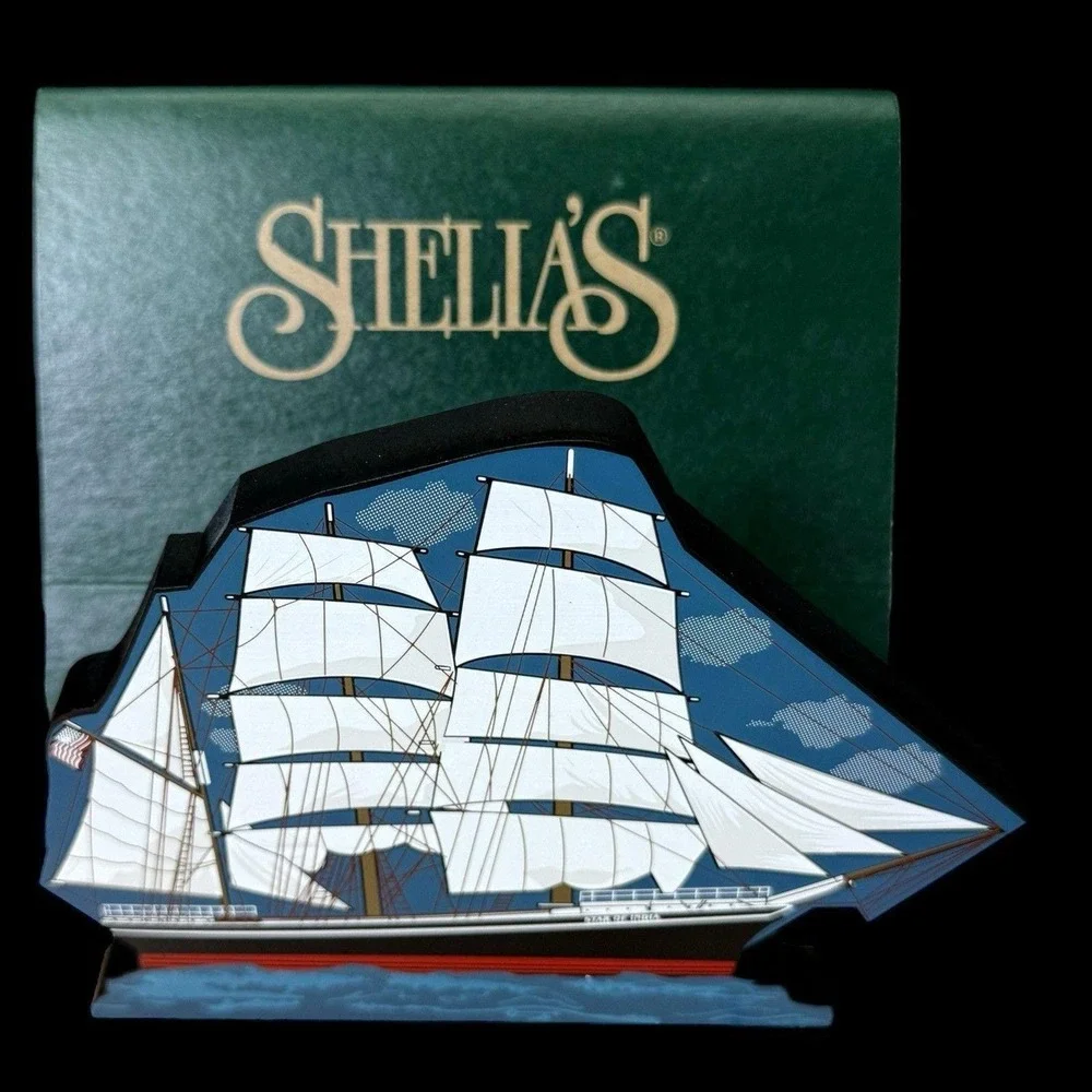 Star Of India Ship San Diego‎ CA Shelias's Wooden Shelf Sitter 2002